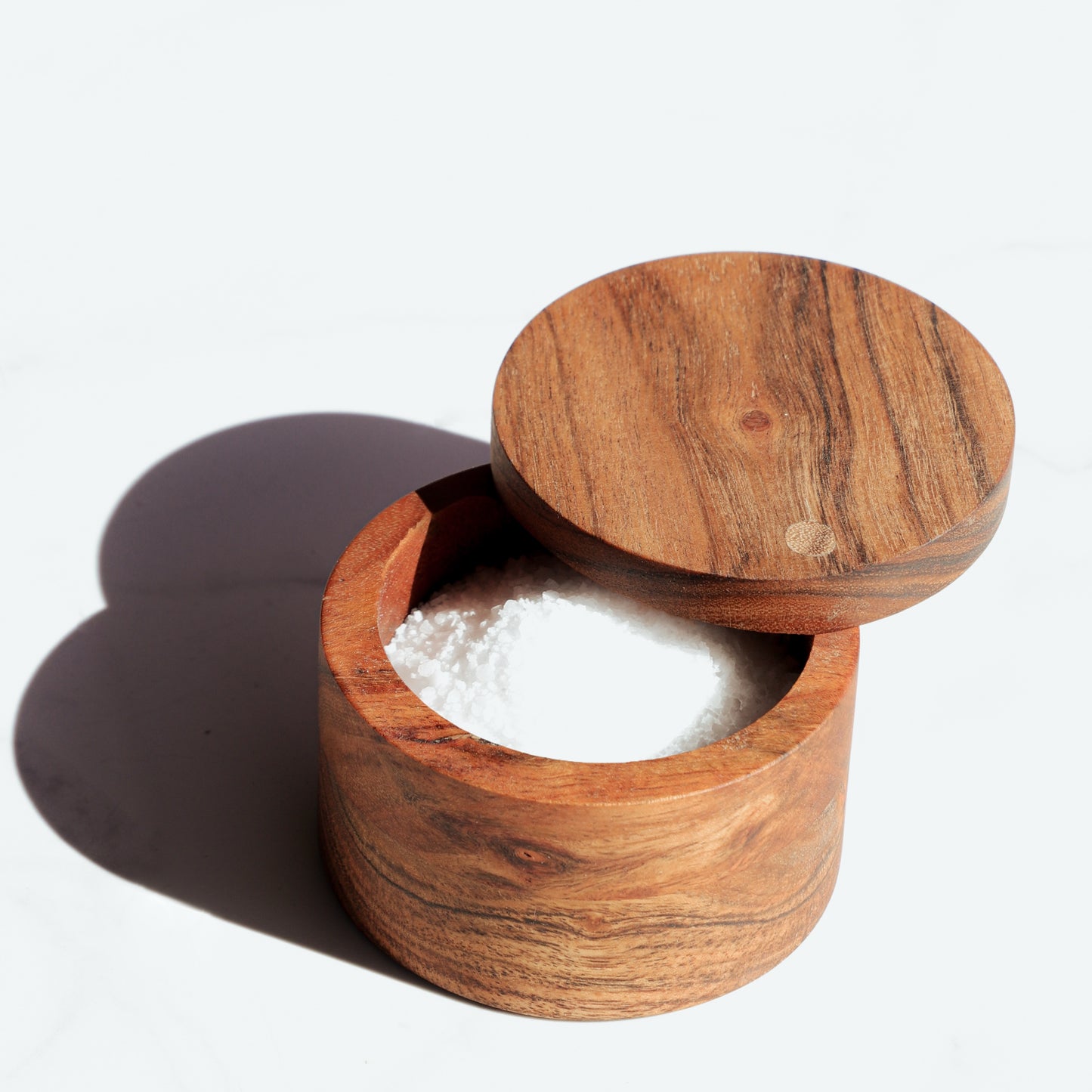 Acacia Wood Salt Cellar