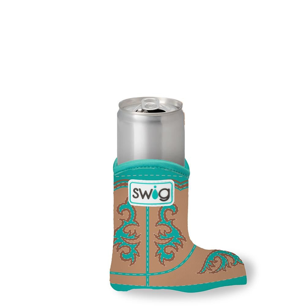 Boot Scootin' Turquoise Slim Can Coolie