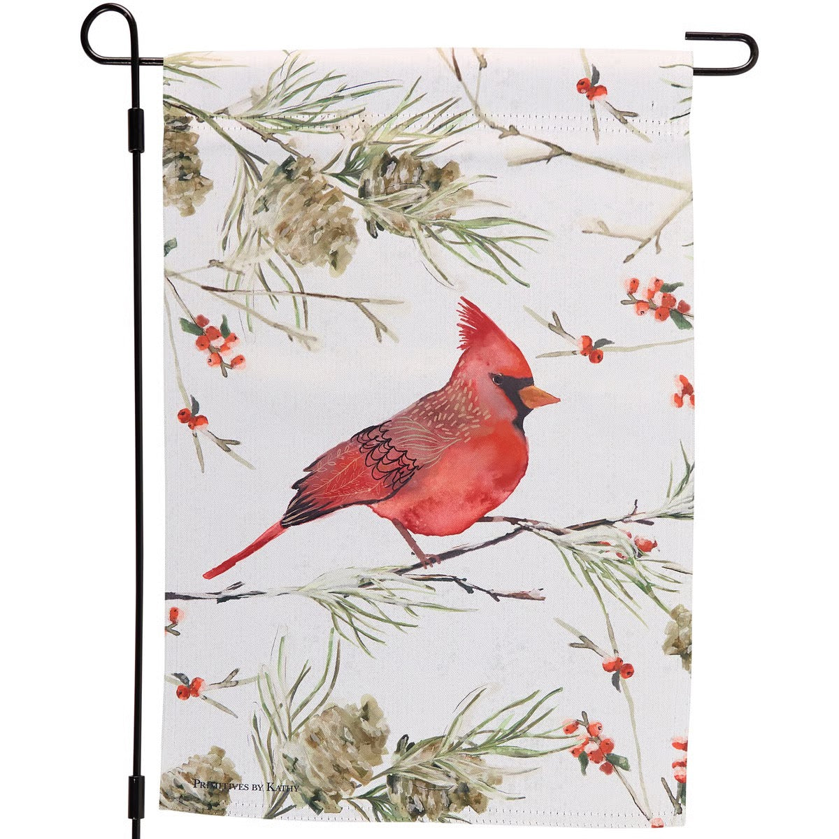 Winter Red Cardinal Garden Flag