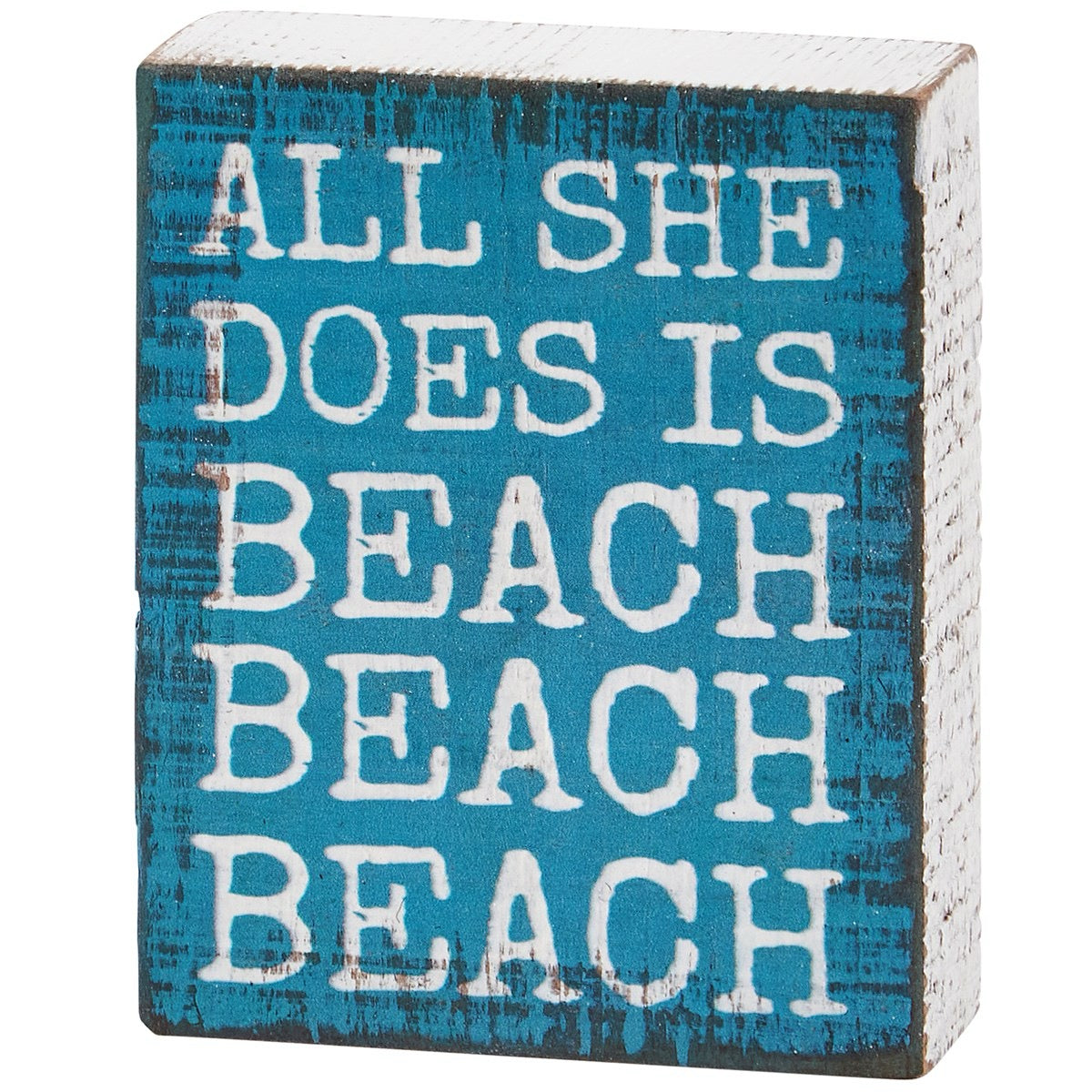 Beach Beach Beach - Block Sign