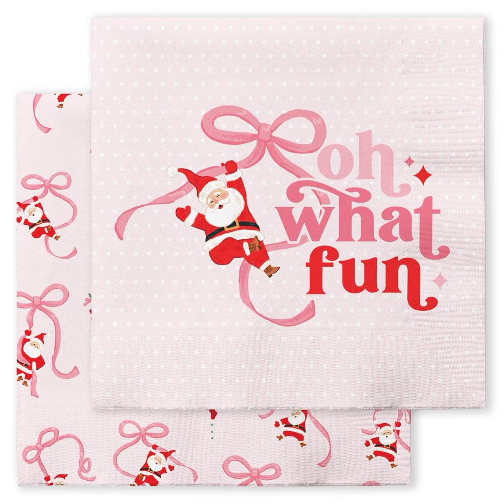 Oh What Fun Cocktail Napkins