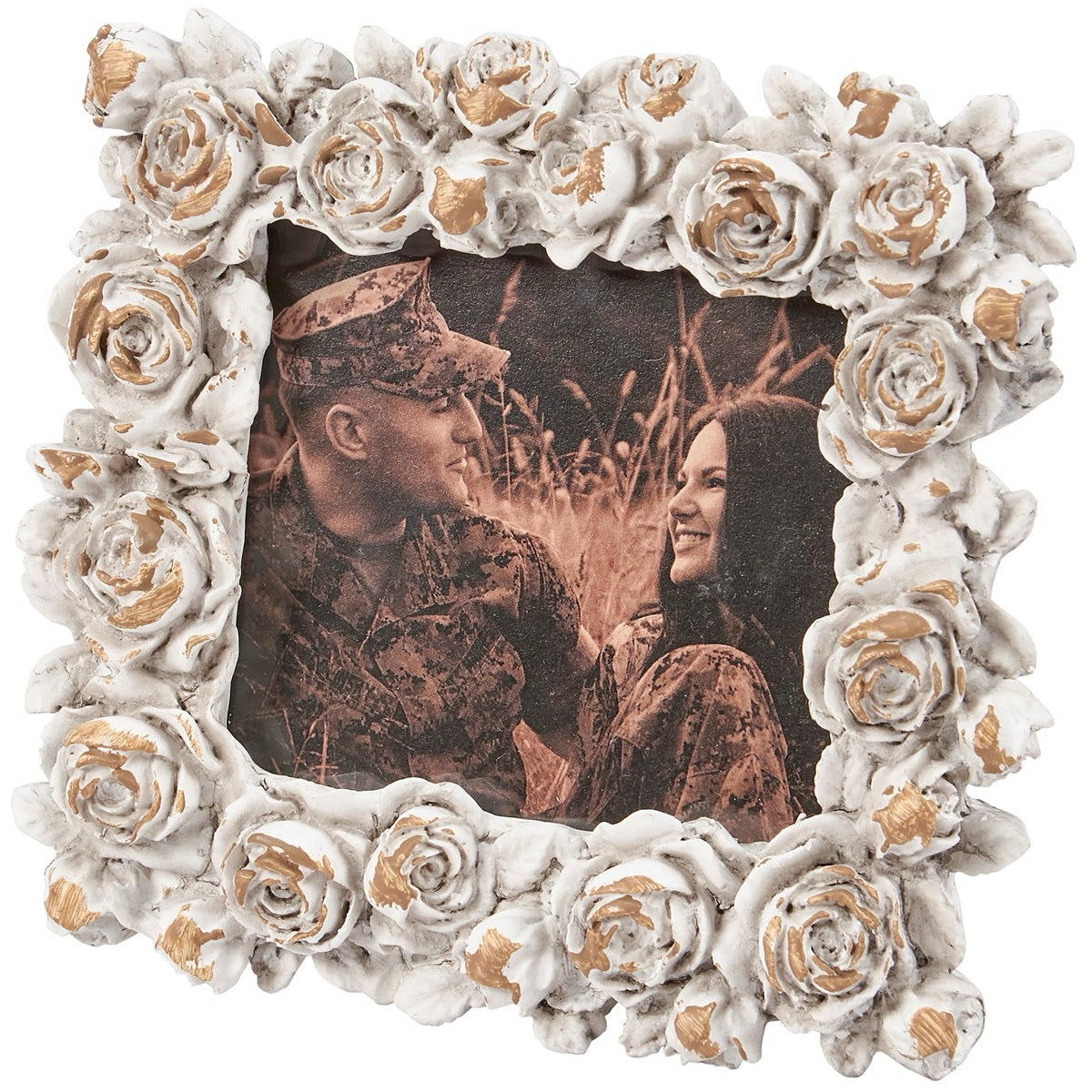 White Roses Photo Frame