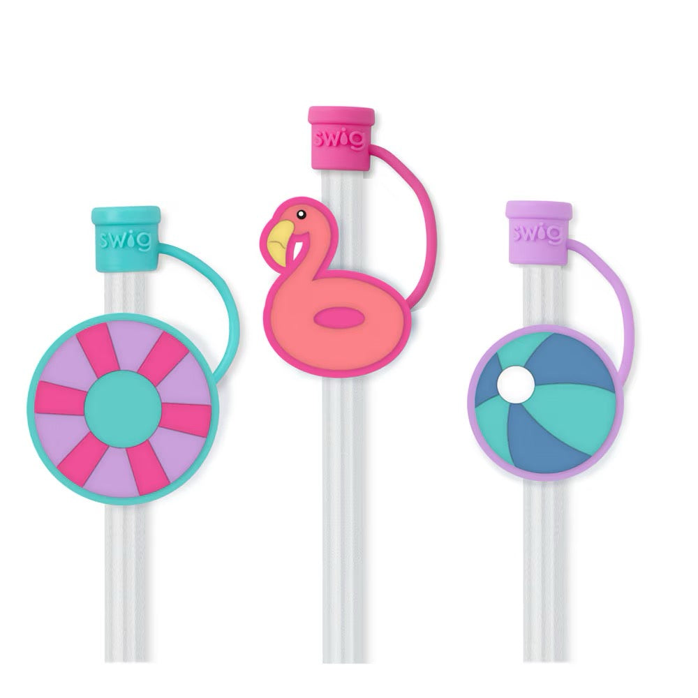 Errbody In The Pool Straw Topper Set