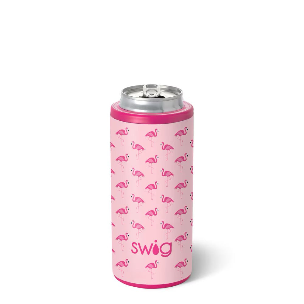 Flamingos Skinny Can Cooler 12oz