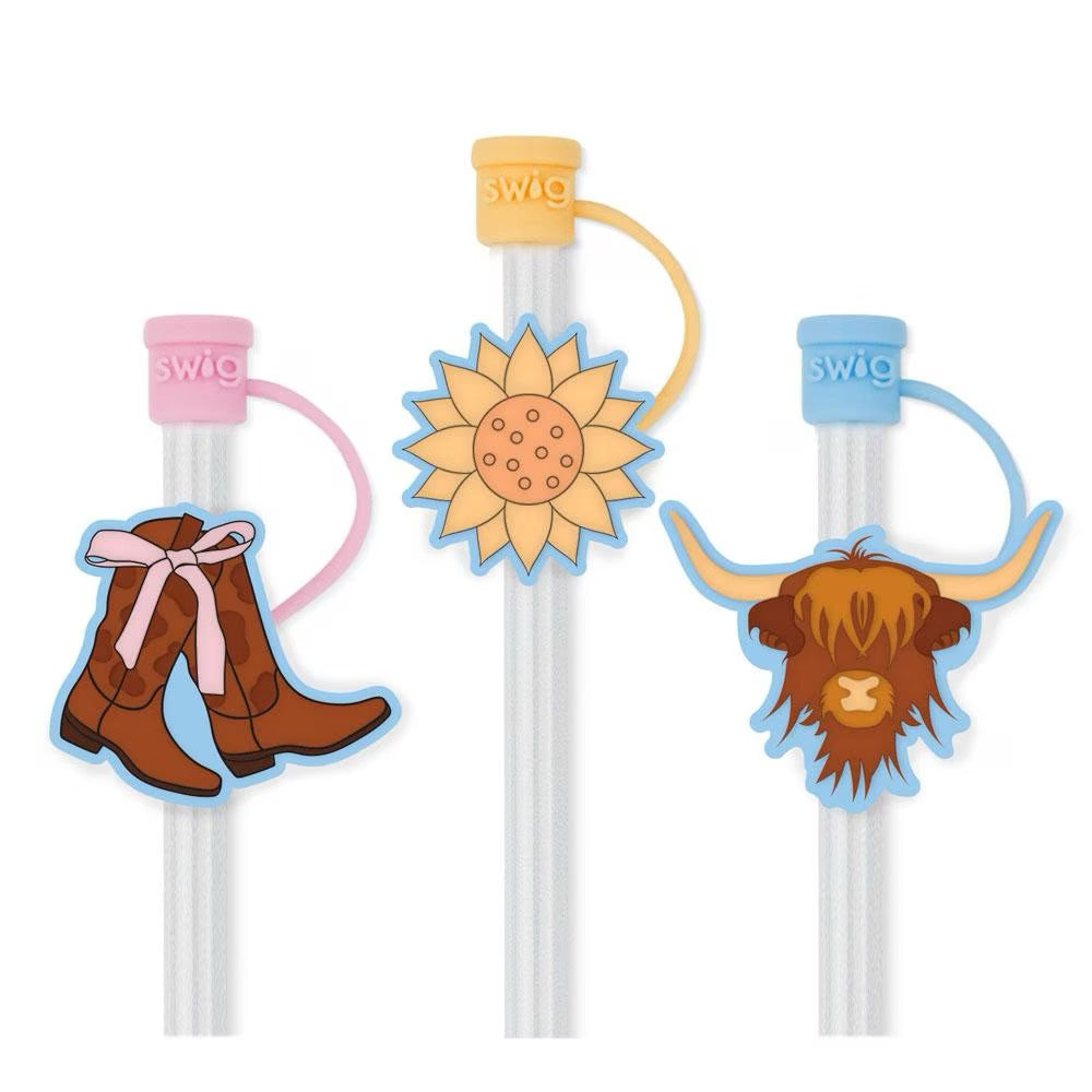 Cowgirl Coquette Straw Topper Set