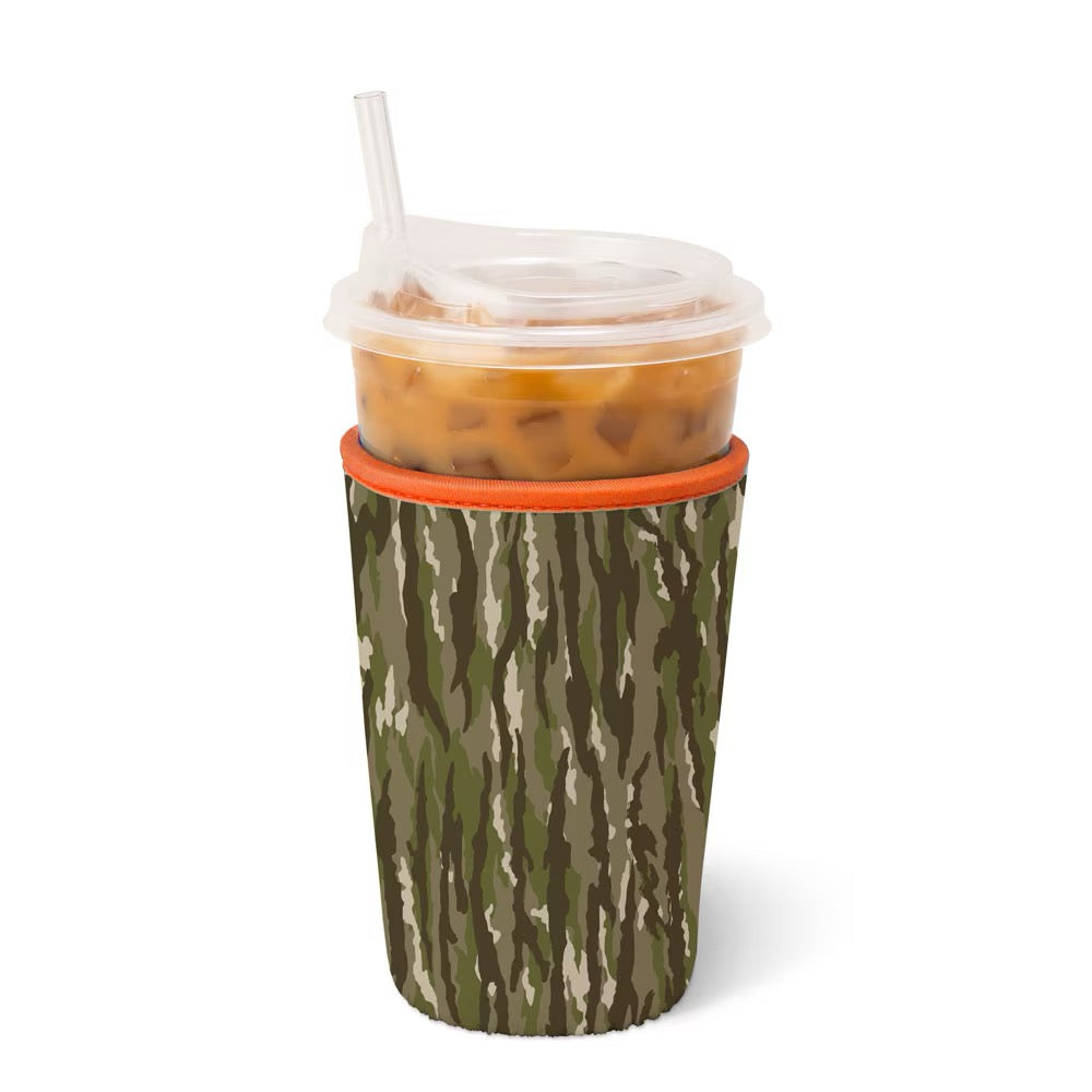 Woodland Camo Iced Cup Coolie (Medium)