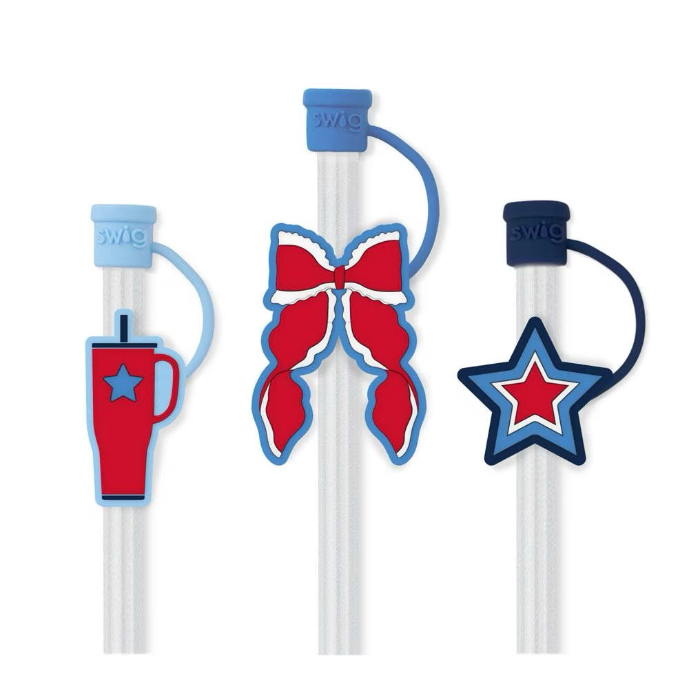 Miss Independence Straw Topper Set