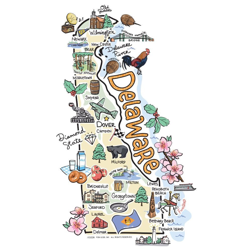 Delaware Iced Cup Coolie 22oz (Medium)