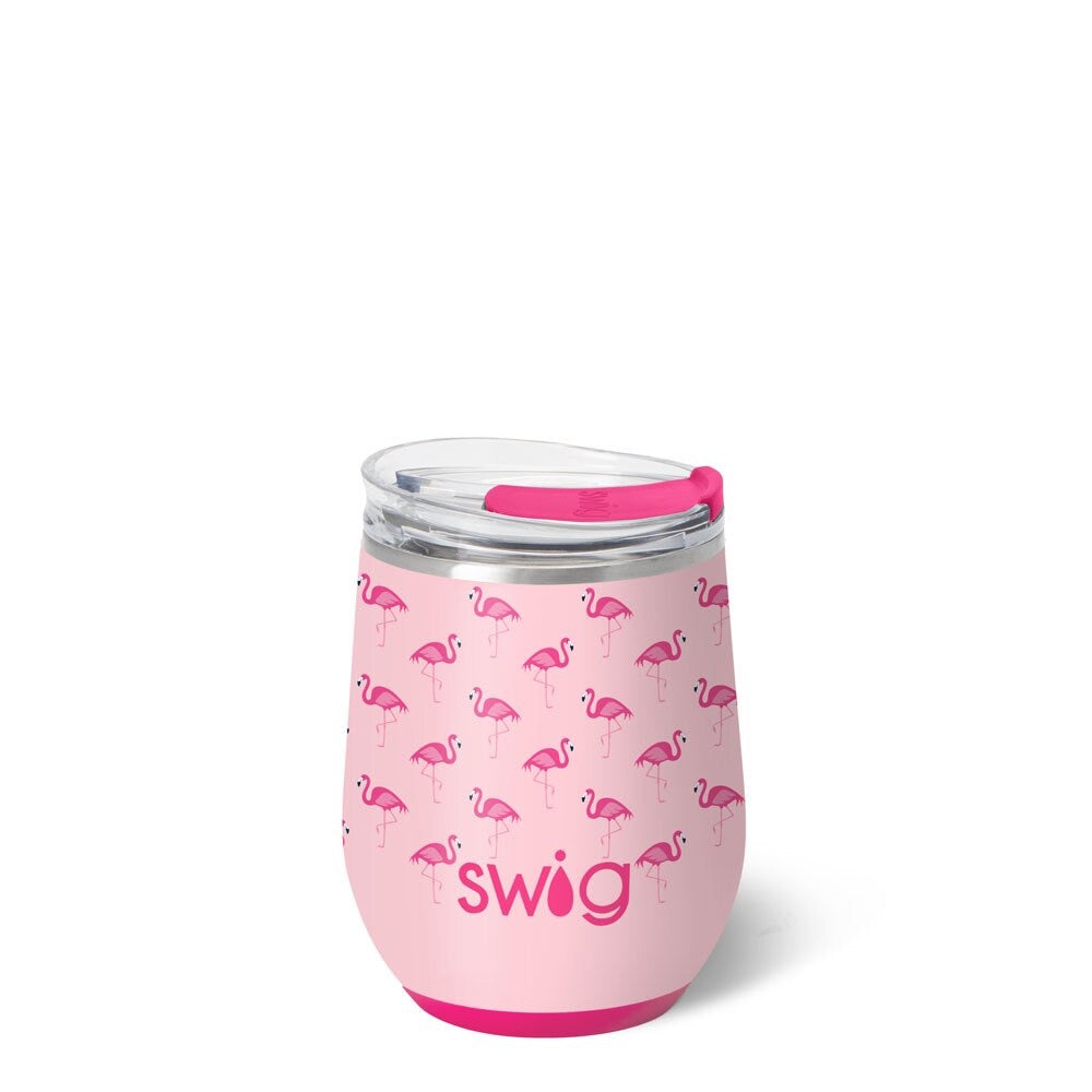 Flamingos Stemless Wine Cup 12oz