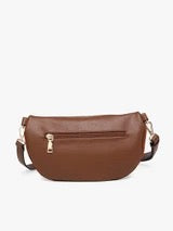 Regina Faux Suede Sling Bag w/ Vegan Leather Trim