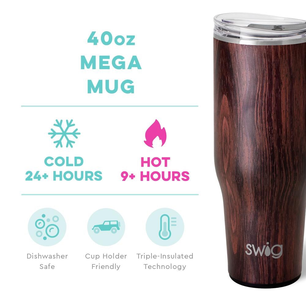 Bourbon Barrel Mega Mug 40oz
