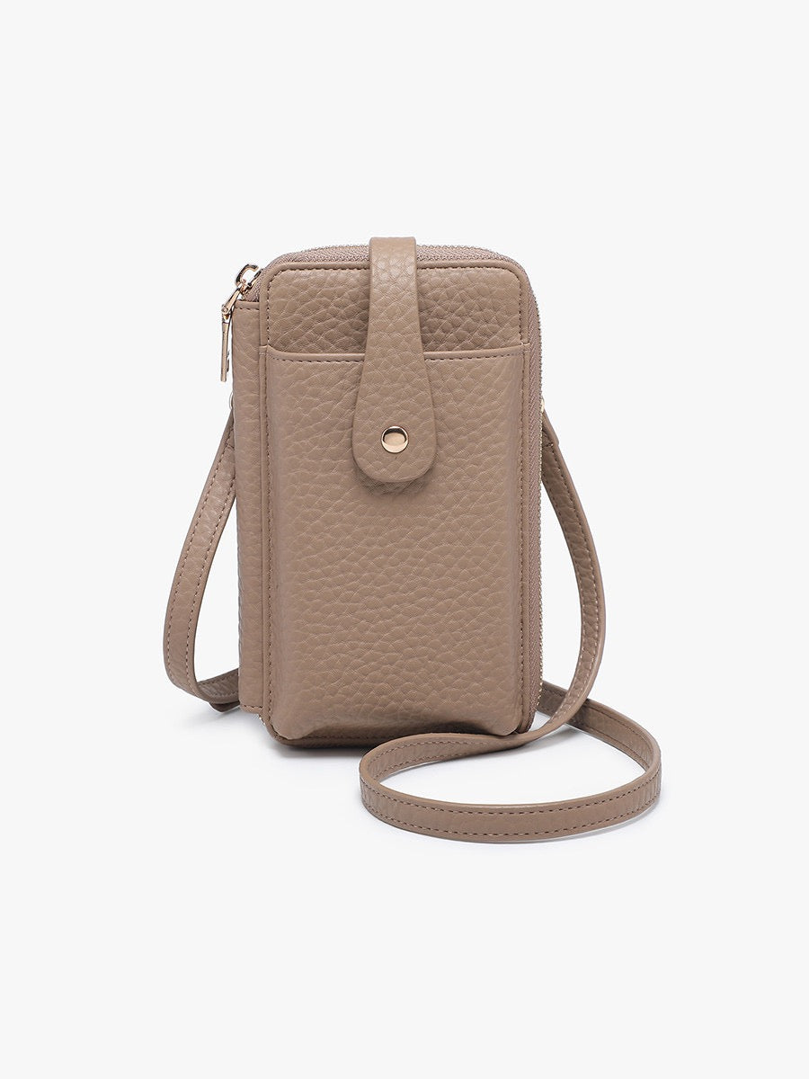 Isla Wallet Crossbody w/ Card Holders & Snap Closure