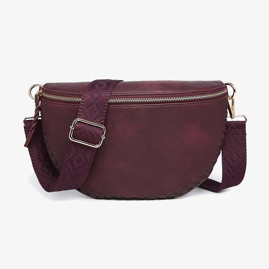Janae Whipstitch Vegan Crossbody/Sling Bag