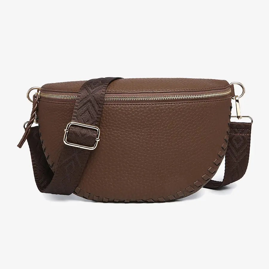 Janae Whipstitch Vegan Crossbody/Sling Bag