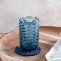 Blue Dot Highball Glass