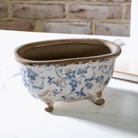 Blue Heirloom Bathtub