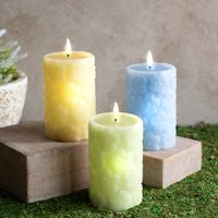 5" Pastel LED Pillar Candle