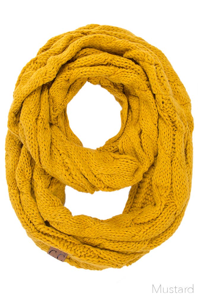 Mustard Knitted Scarf