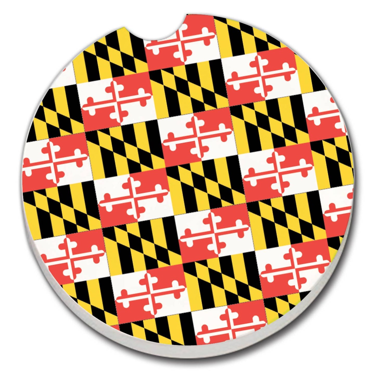1Pk Car Coaster - Maryland Flag