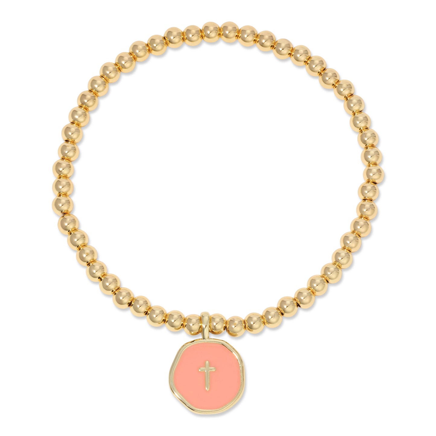 Tiny Cross Bracelet (More Colors)