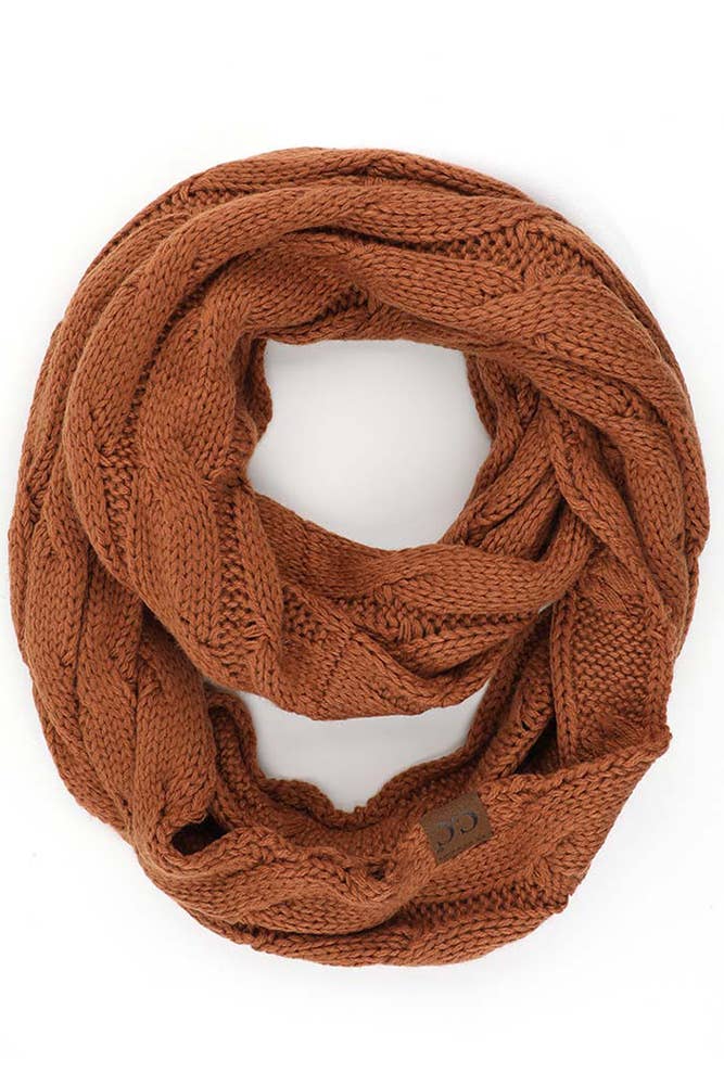 Mustard Knitted Scarf