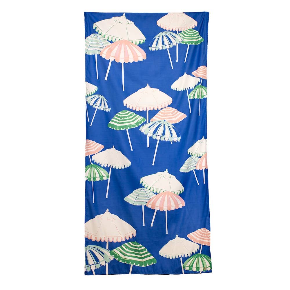 Monterosso Beach Towel Sapphire/Pink/Capri 34x70