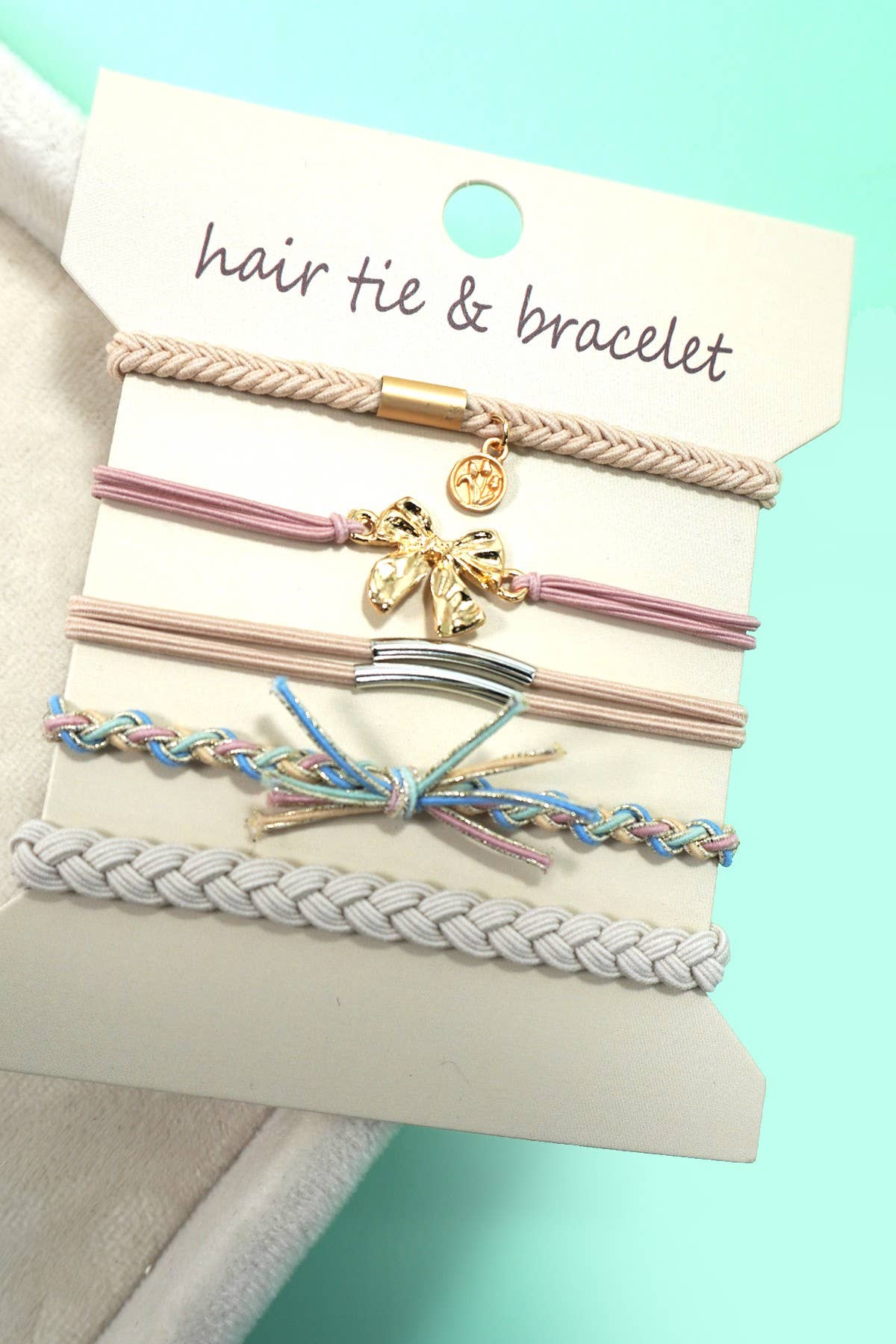 Bow BOHO DUAL FUNCTION KNOT BRACELET HAIR TIES