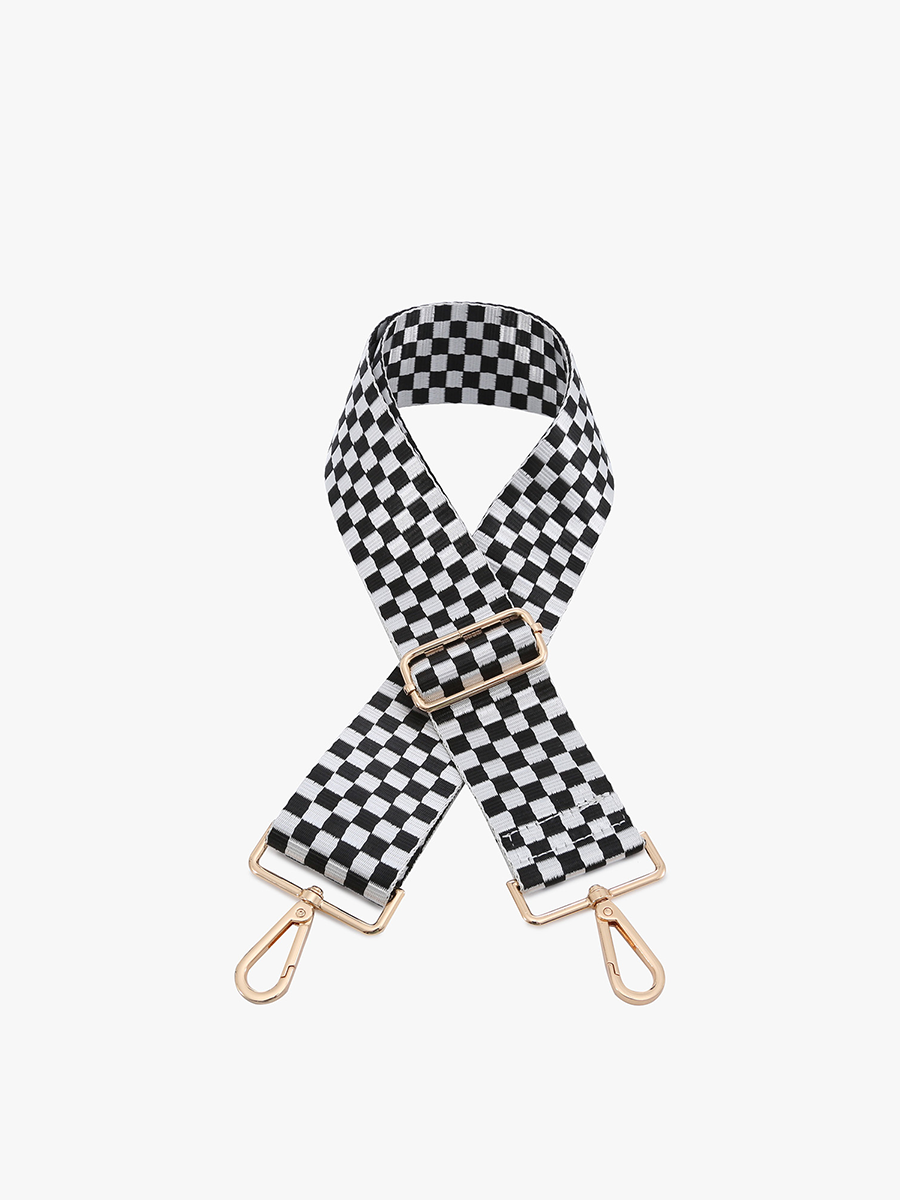 Checkered Guitar Purse Strap by Jen & Co.
