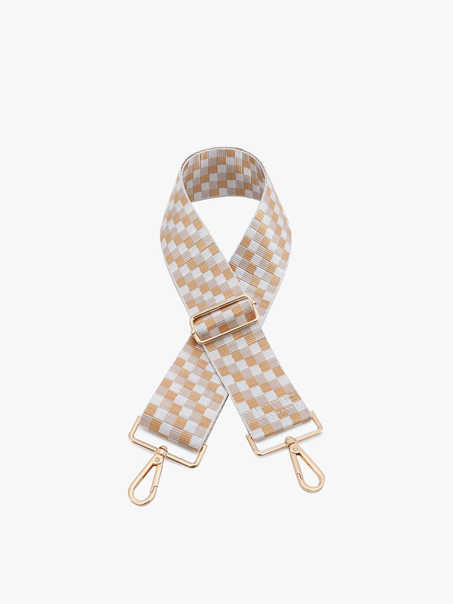 Checkered Guitar Purse Strap by Jen & Co.