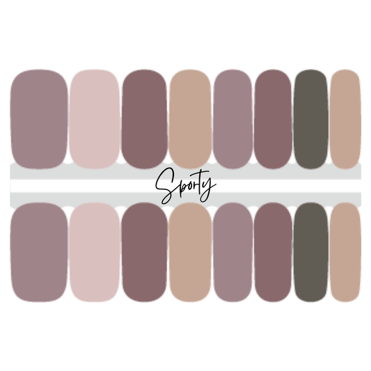 More Mauve Nail Wrap | Mixed Mauve Nail Wraps