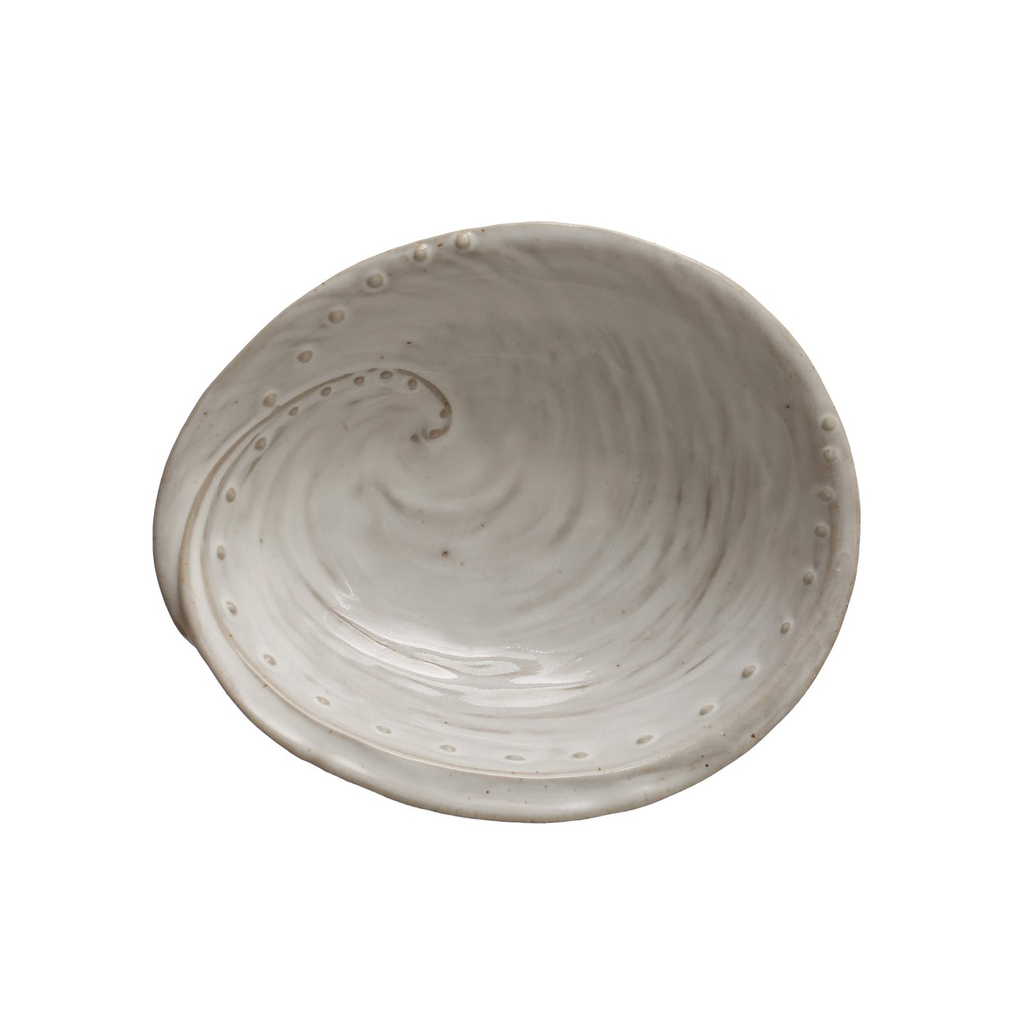 Stoneware Shell Bowl (Each One Will Vary)