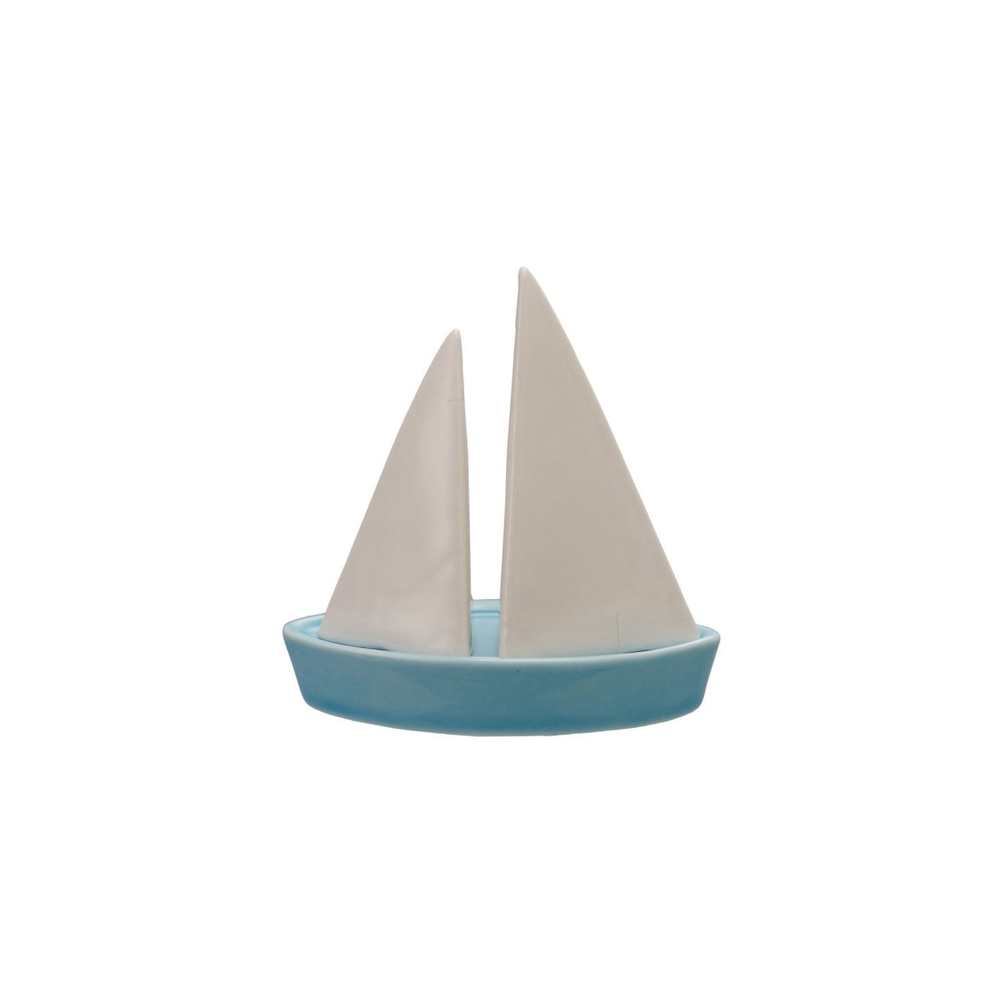 Stoneware Sail Shaped Salt & Pepper Shakers, Set of 3