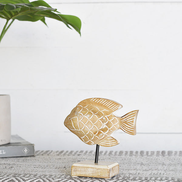 Fat Carved Fish on Stand