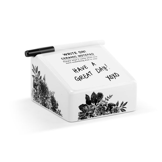 Floral Write On! Ceramic Notepad
