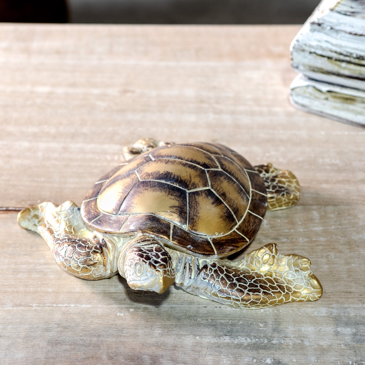 10.6" Gold Sea Turtle