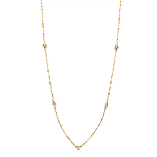 30" CZ Accented Necklace