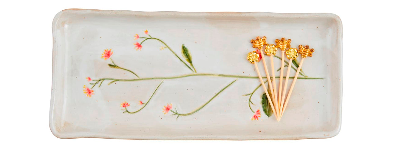 Orange Flower Everything Toothpick Set