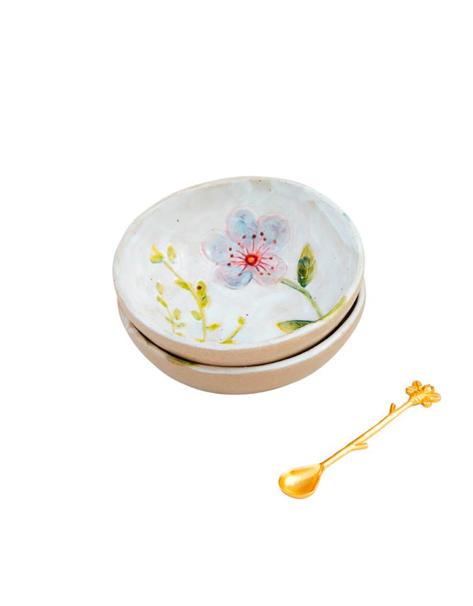 Purple Flower Dipping Tidbit Set