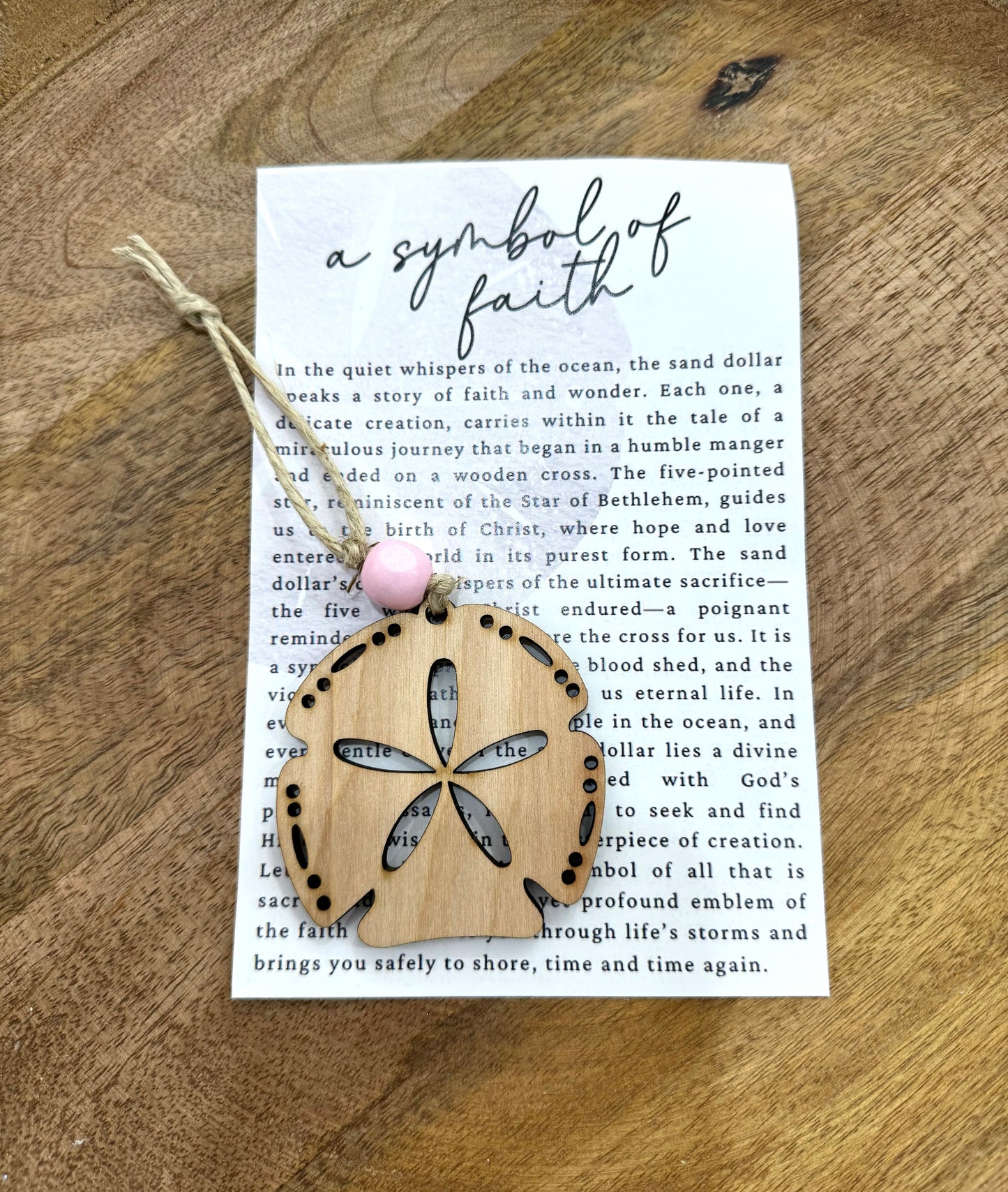 Sand Dollar Story Card (Beads Vary)