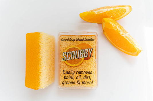 Orange Scrubby Sponge