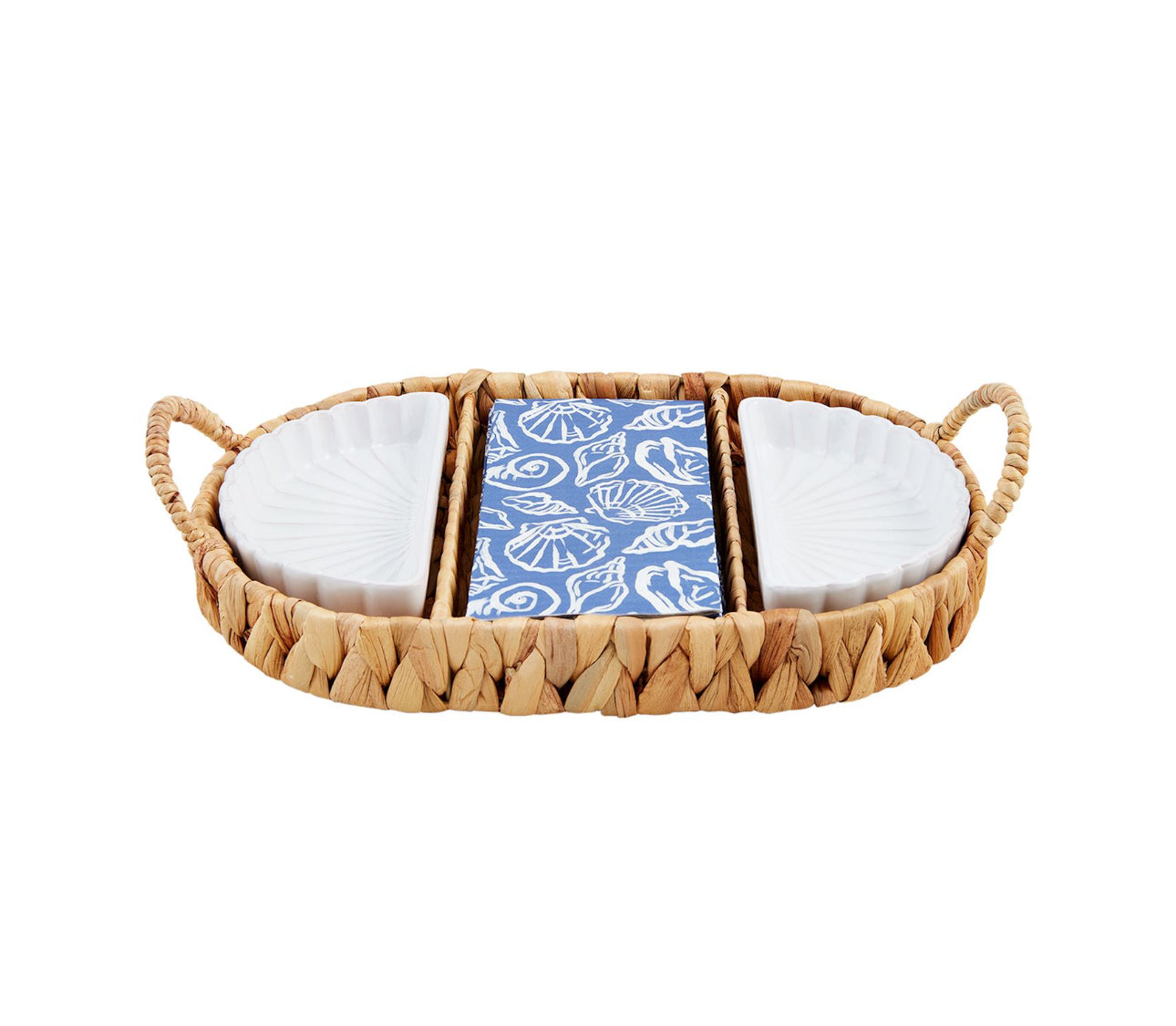 Shell Guest Towel & Dish Basket Set