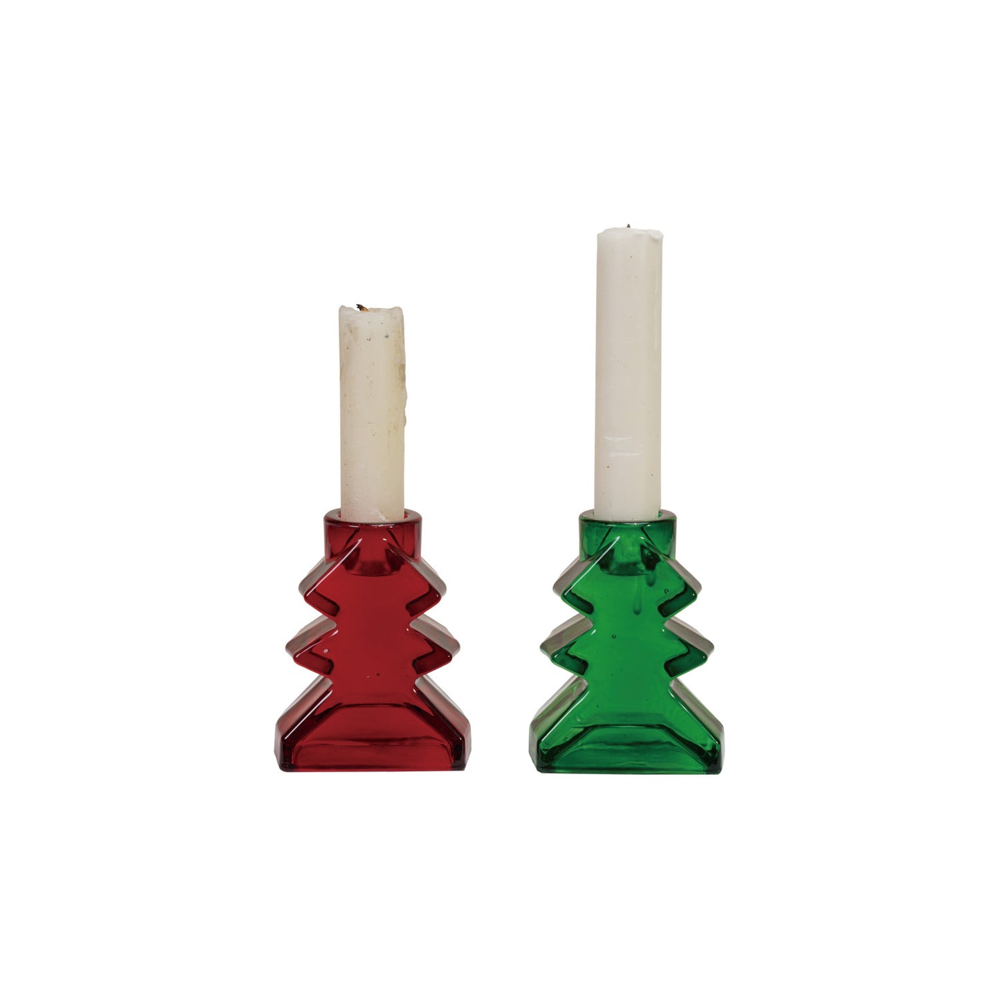 Glass Tree Shaped Taper Holder