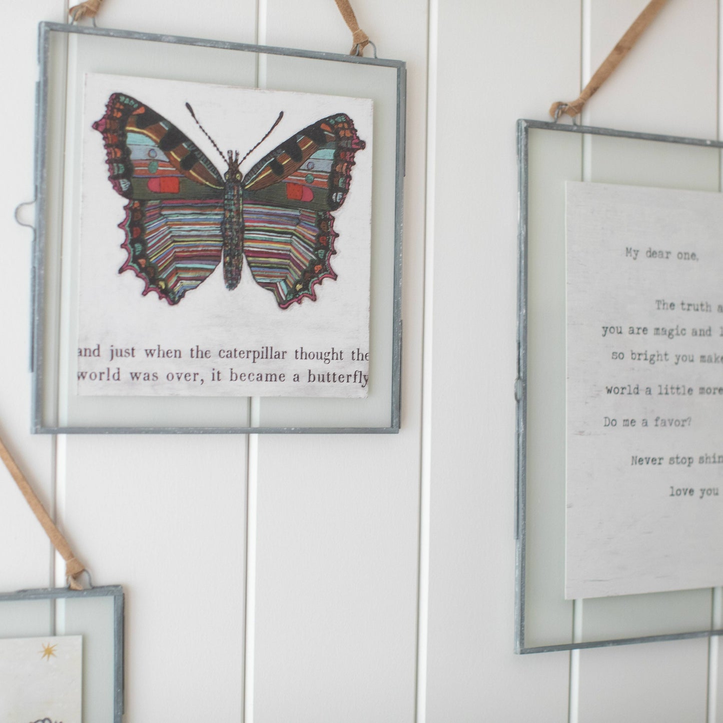 8"x8" Butterfly Art Poster