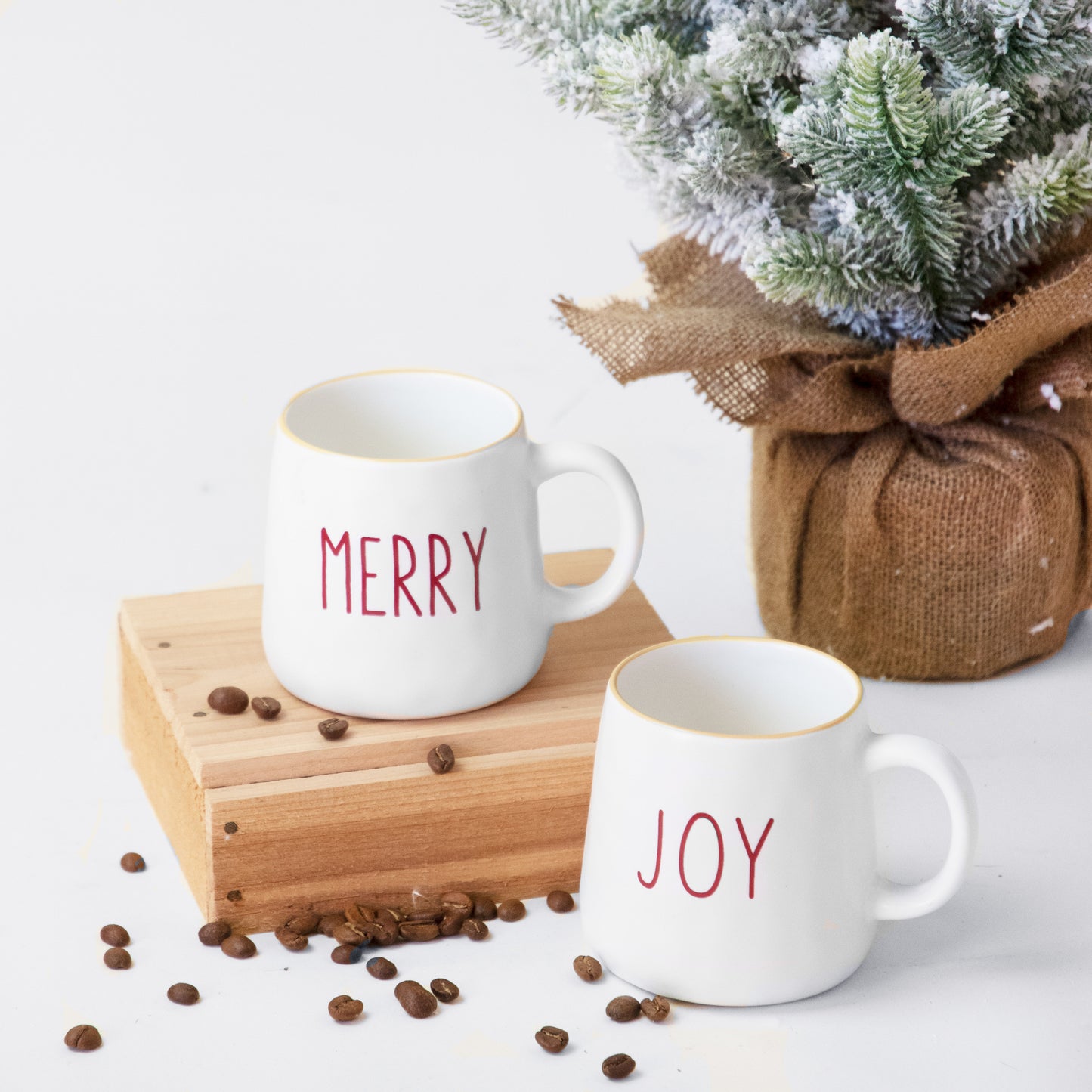 Merry & Joy Holiday Mugs