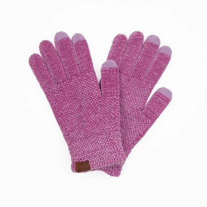 Black C.C Eco Friendly Chenille Gloves