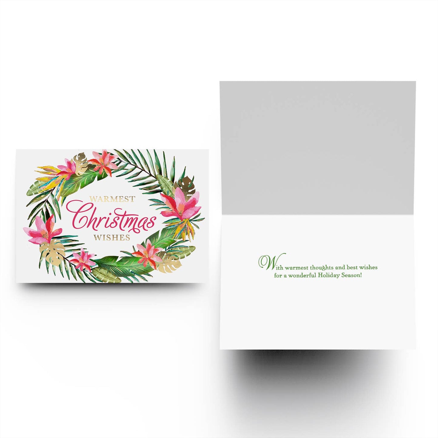 Tropical Wreath Boxed Holiday Cards