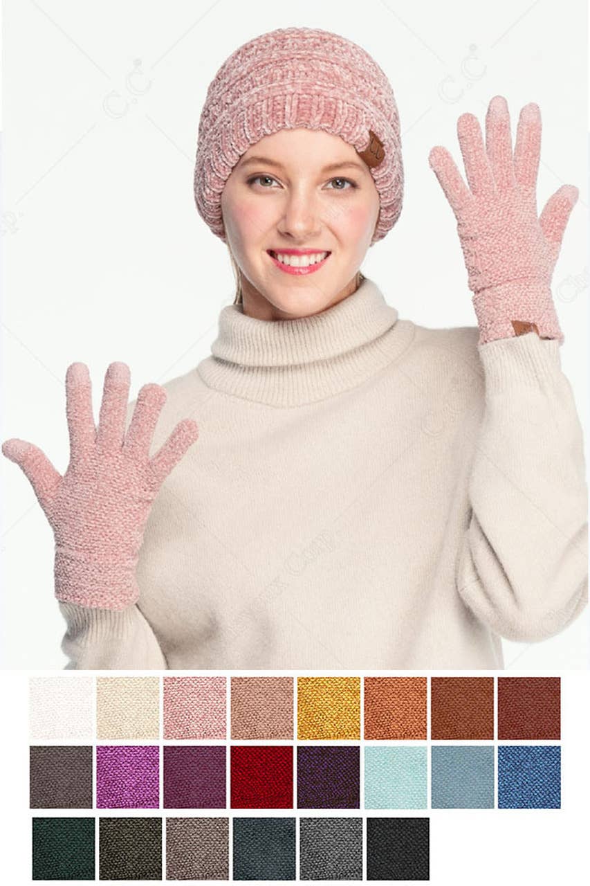 Lavender C.C Eco Friendly Chenille Gloves