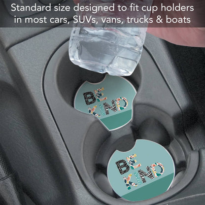 "Be Kind" Absorbent Stone Car Coaster 1pk