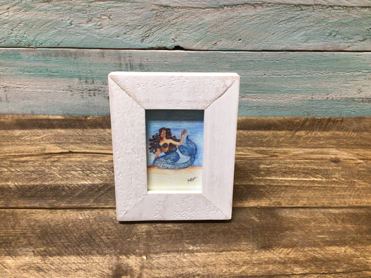 Madison Red Mermaid Mini Art by Cheryl Zapata