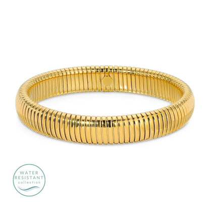 Gold Large Flex Bangle, Water Resistant